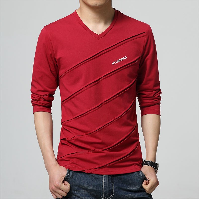 red color t shirt full sleeve