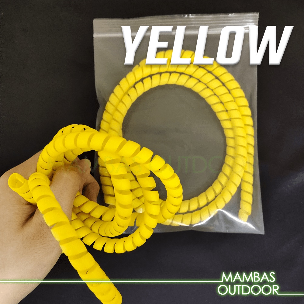 【MillionFishing】Rod Protector Spiral Wrap Cover Rod Pancing 1meter Plastic Cover Fishing Rod Accessories Tackle