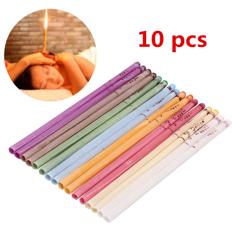 10pcs Ear Candle Ear Candling Therapy Ear Treatment Ear Wax Removal Healthy Care Tools