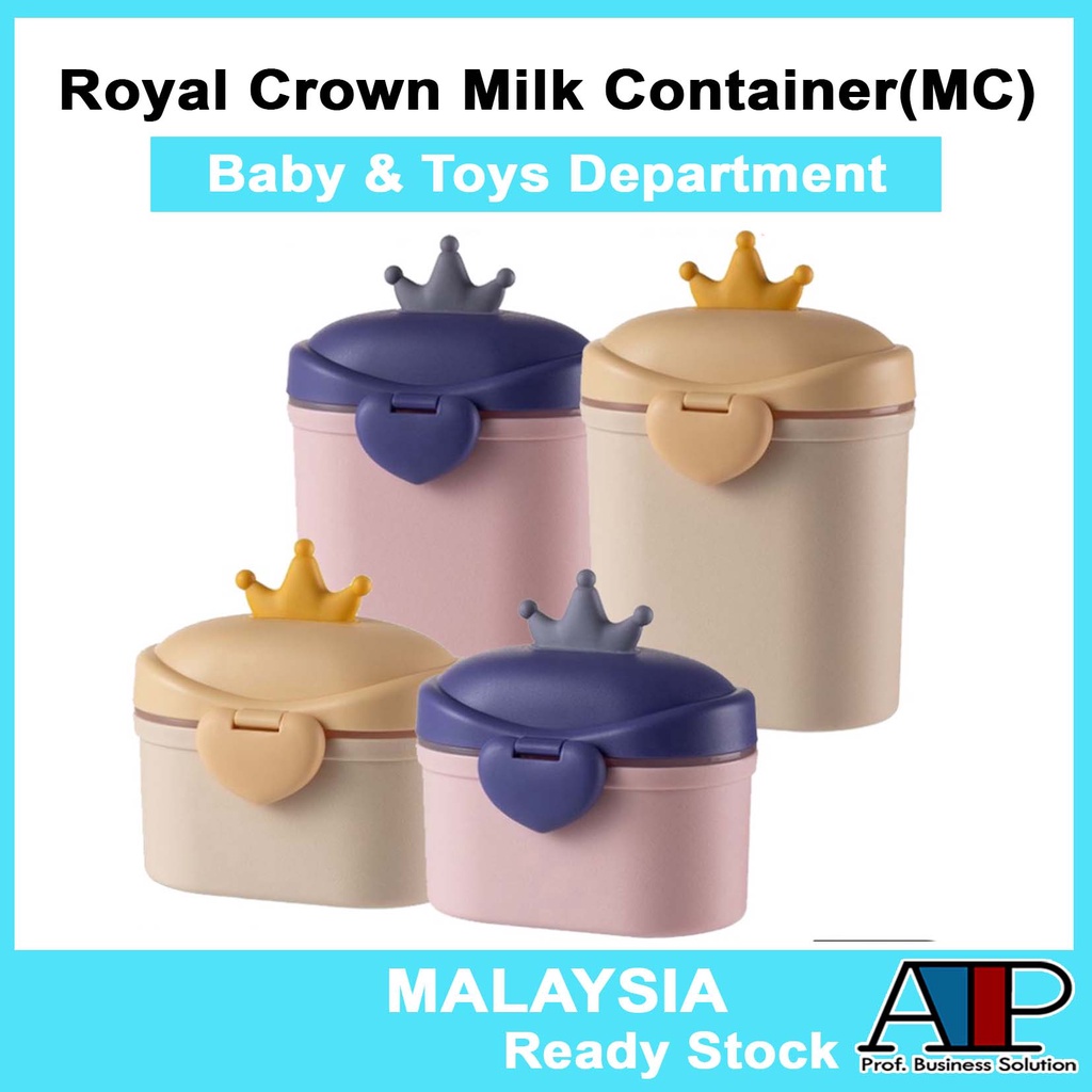 Container Beeb Royal Crown Portable Airtight Milk Powder Container Bayi Bekas Susu Kedap Udara 奶粉盒