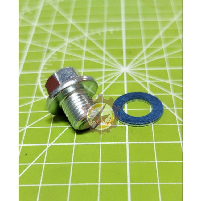 M12 TOYOTA ALL MODEL OIL SUMP NUT WITH ORI TYPE WASHER FOR VIOS / ALTIS