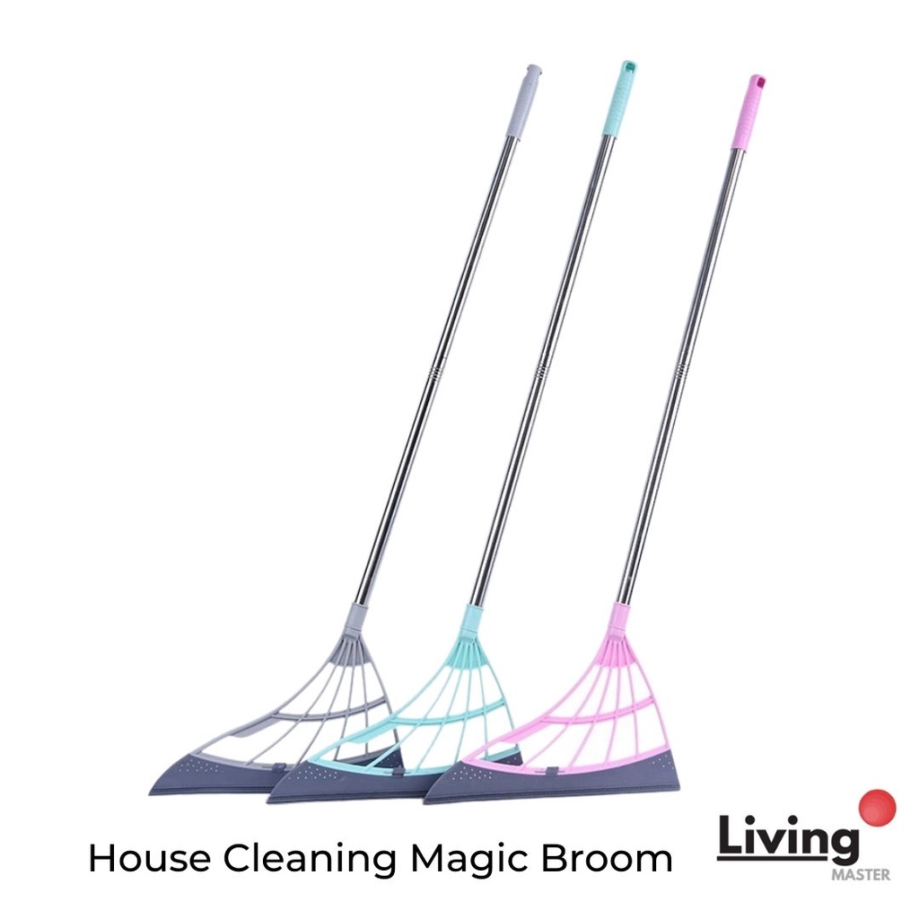 House Cleaning Magic Broom Silicone Broom Triangle Dry & Wet