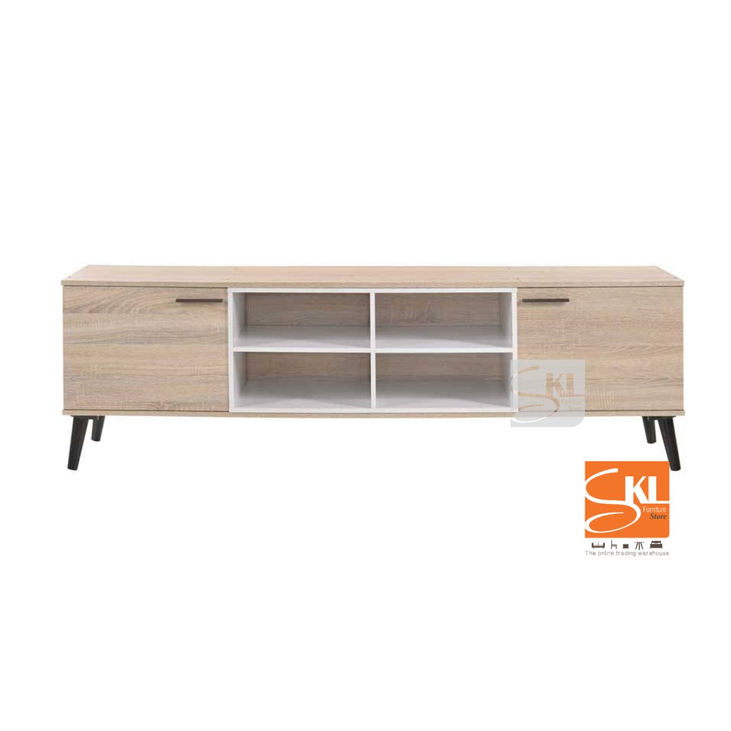 Skl6196 6ft Tv Cabinet Tv Console Tv Stand Natural Oak