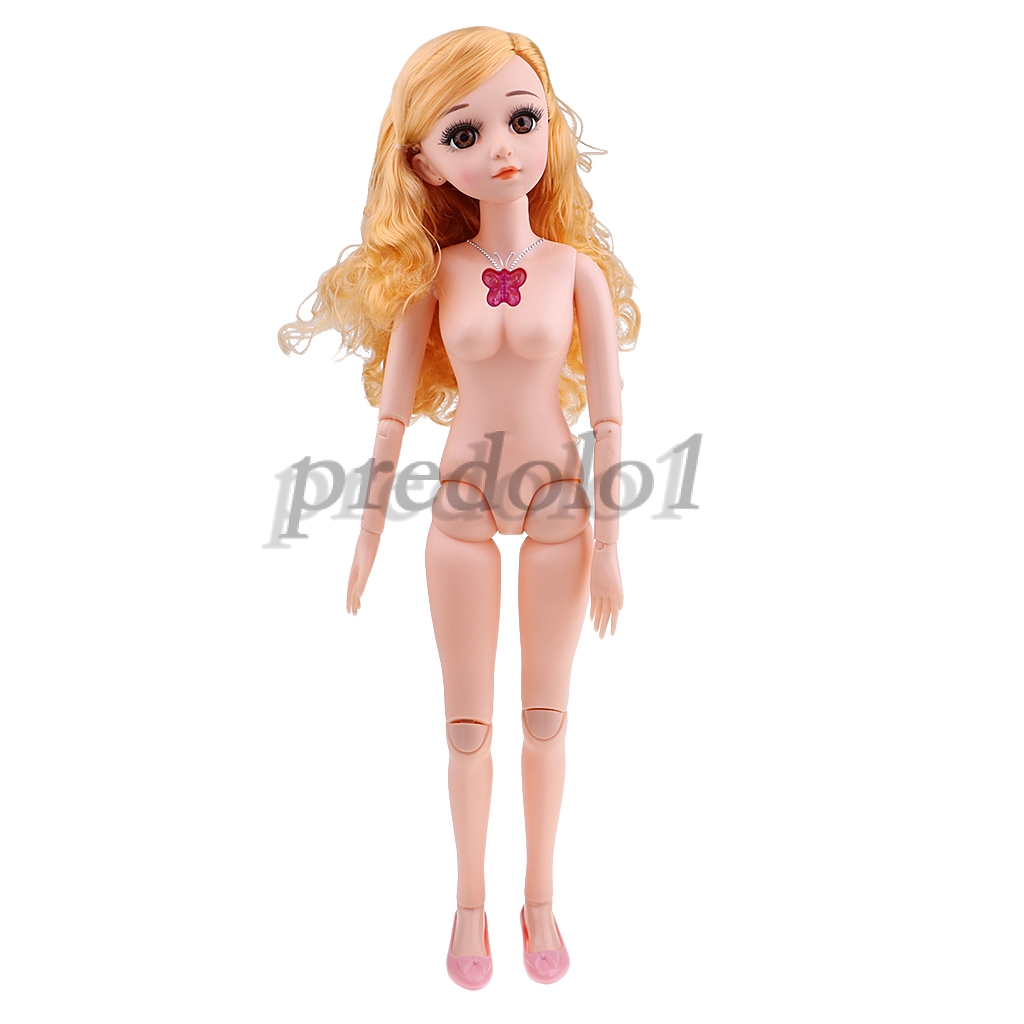 Nude 1/3 BJD Girl Doll 58cm 23 Zoll DIY Nude Jointed Dolls Normaler Hautton