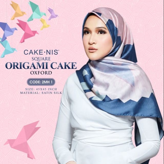  Ready stock Cakenis Origami Cake  Square Oxford 