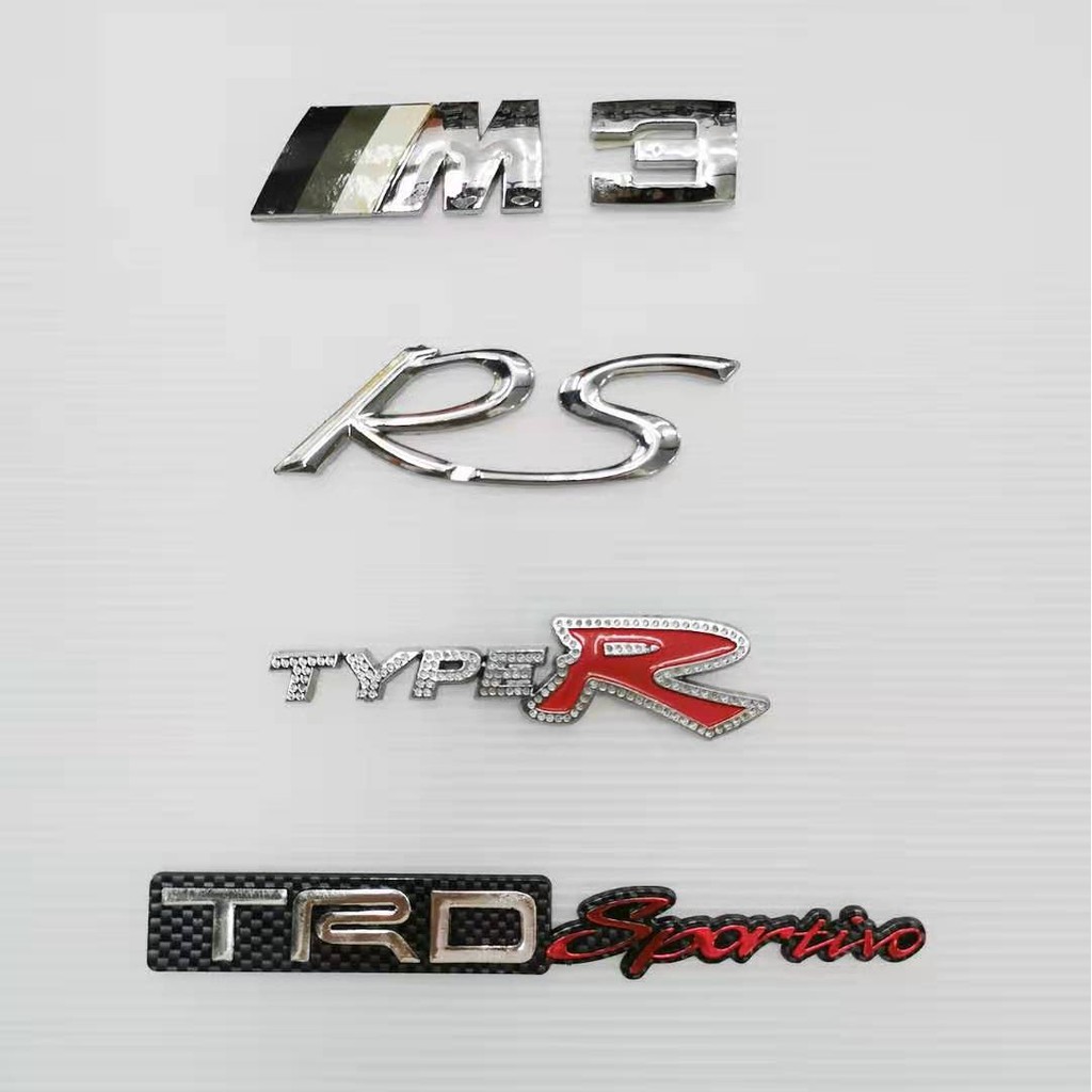 Sell Car Chrome Badge Emblem Sticker "RR" For Mugen Civic 3D In - Foto 2