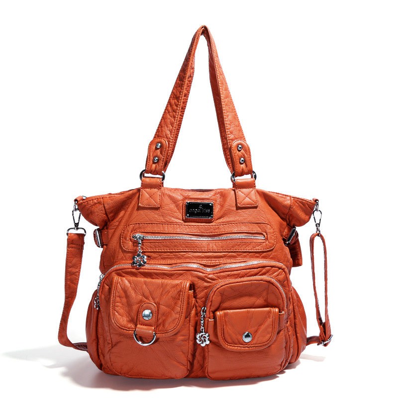 women's multi pocket shoulder bag