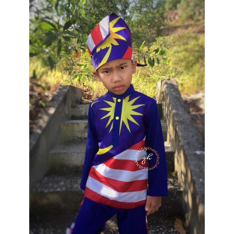 Buy BAJU MELAYU BENDERA MALAYSIA MERDEKA  SeeTracker Malaysia