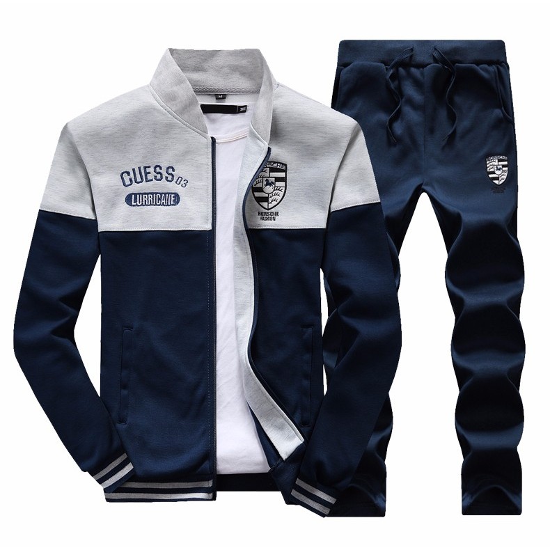 men's long sleeve casual sport suit