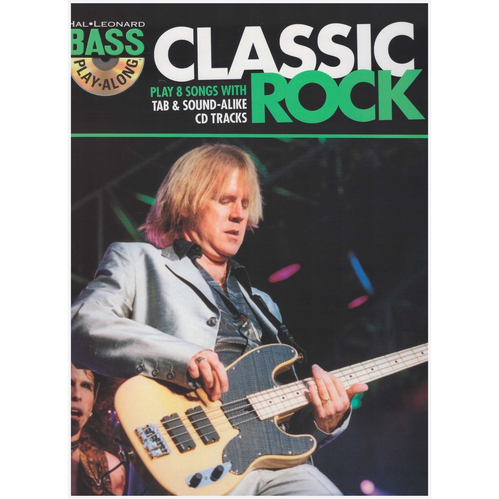 Hal Leonard Bass Play-Along Classic Rock / Bass Guitar Book / Bass Gitar Book / Music Book
