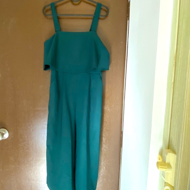 Green colour jumpsuit
