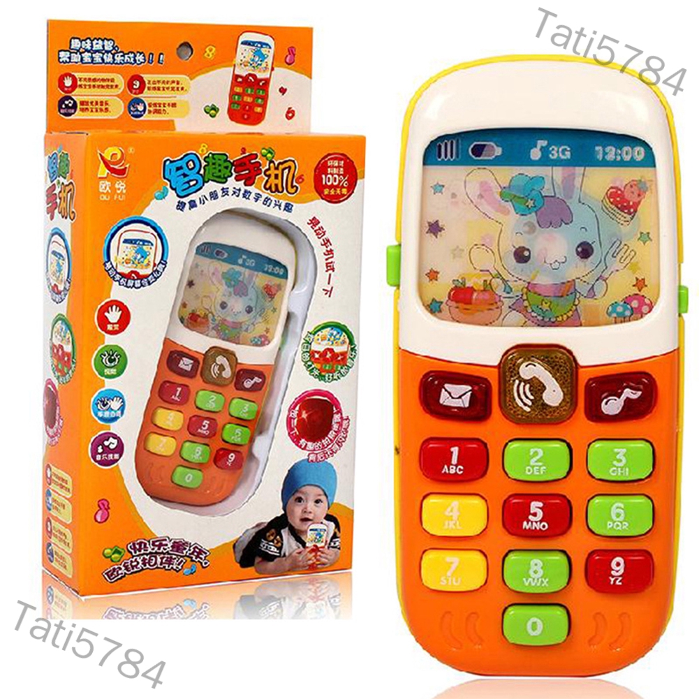 Tati5784 Music Baby Phone Keypad Phone Toy Early Educational Visual ...