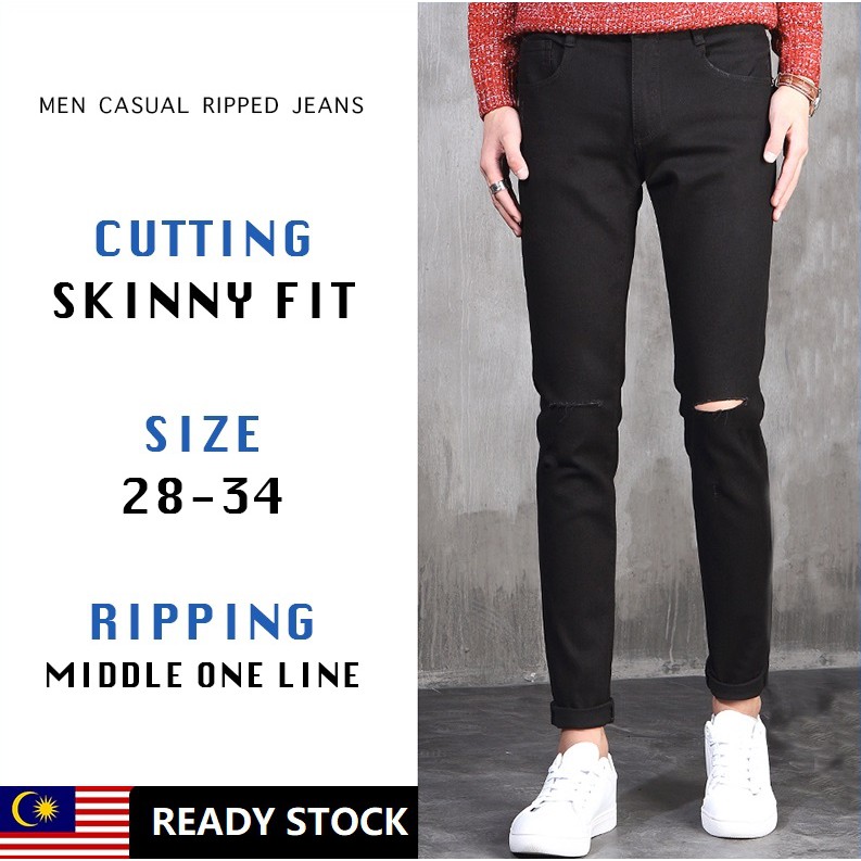 business casual ripped jeans