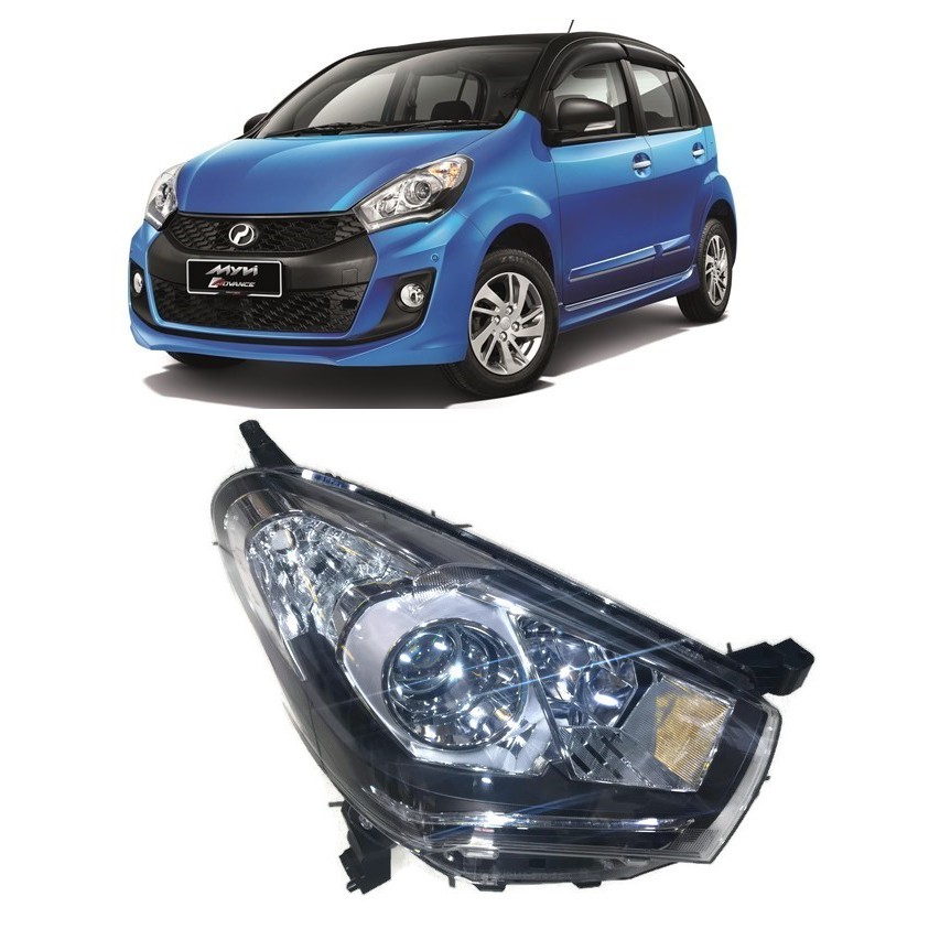 Perodua myvi icon se head lamp clear RH (DRIVER SIDE 