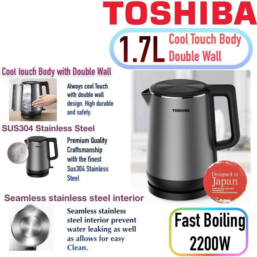 TOSHIBA 1.7L COOLTOUCH KETTLE KT17DR1NMY KT-17DR1NMY