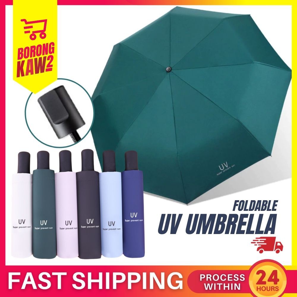 Folding UV Umbrella Portable Parasol Rain Women Men Mini Pocket Girls Anti UV Waterproof Payung Anti Cahaya Matahari