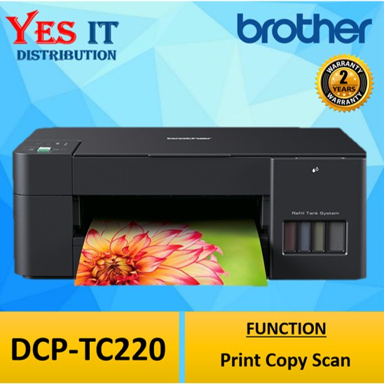 Brother DCPT220 A4 3in1 Colour Inkjet Printer 150 Sheets Paper Tray