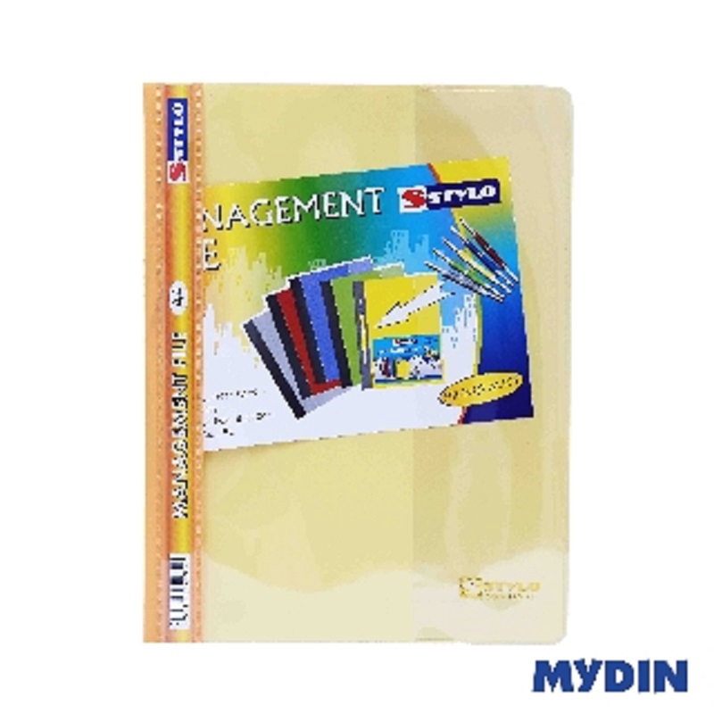 STYLO PVC Management File Yellow A4