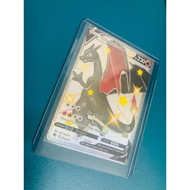 Shiny Charizard V Champion S Path 079 073 Secret Rare Pokemon Card Fresh Shopee Malaysia