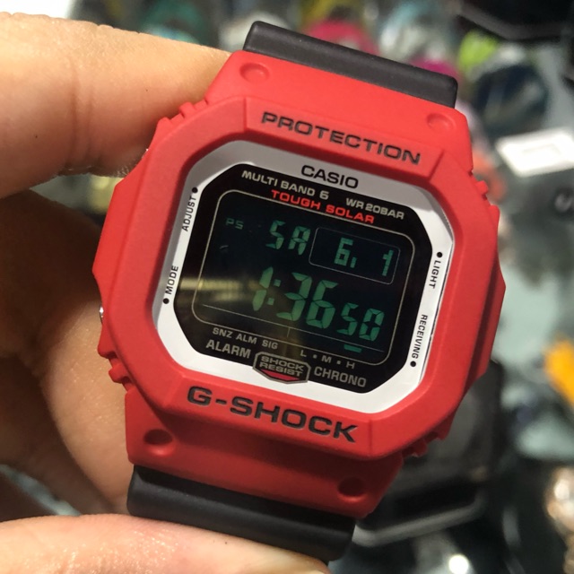 casio red black
