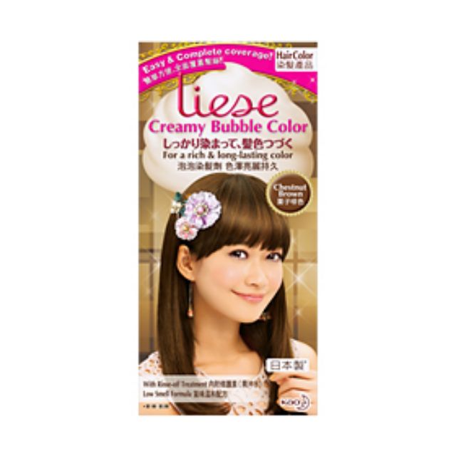Liese Creamy Bubble Color Hair Dye Chestnut Brown