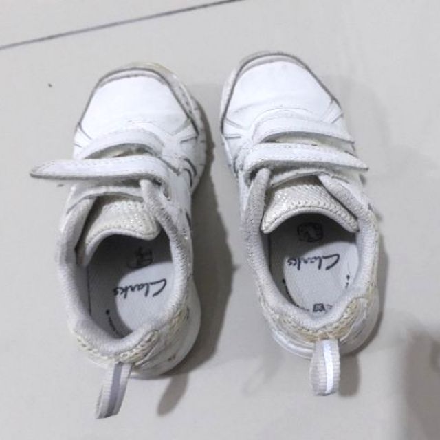 clarks kids white