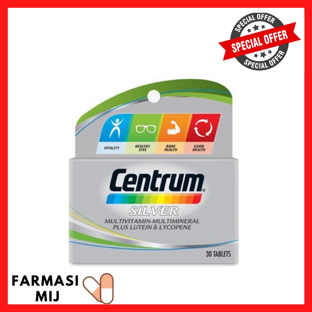 Centrum Silver MultivitaminMultimineral Plus Lutein for Healthy Eyes