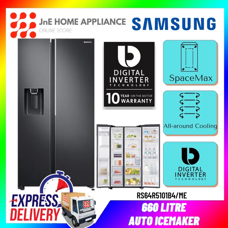 samsung-660l-side-by-side-inverter-fridge-rs64r5101b4-me-peti-sejuk