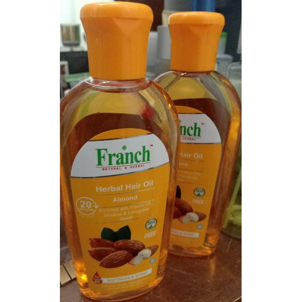 Franch 100ml Herbal Hair Oil - Almond Softness & Shine Readystock | Shopee  Malaysia