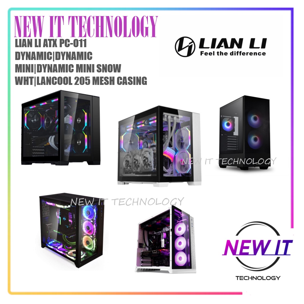 Lian Li Atx Pc O11 Dynamic Evo Dynamic Mini Lancool Ii Mesh Pc O11 Dynamic Razer Edition Lancool 5 Mesh Casing