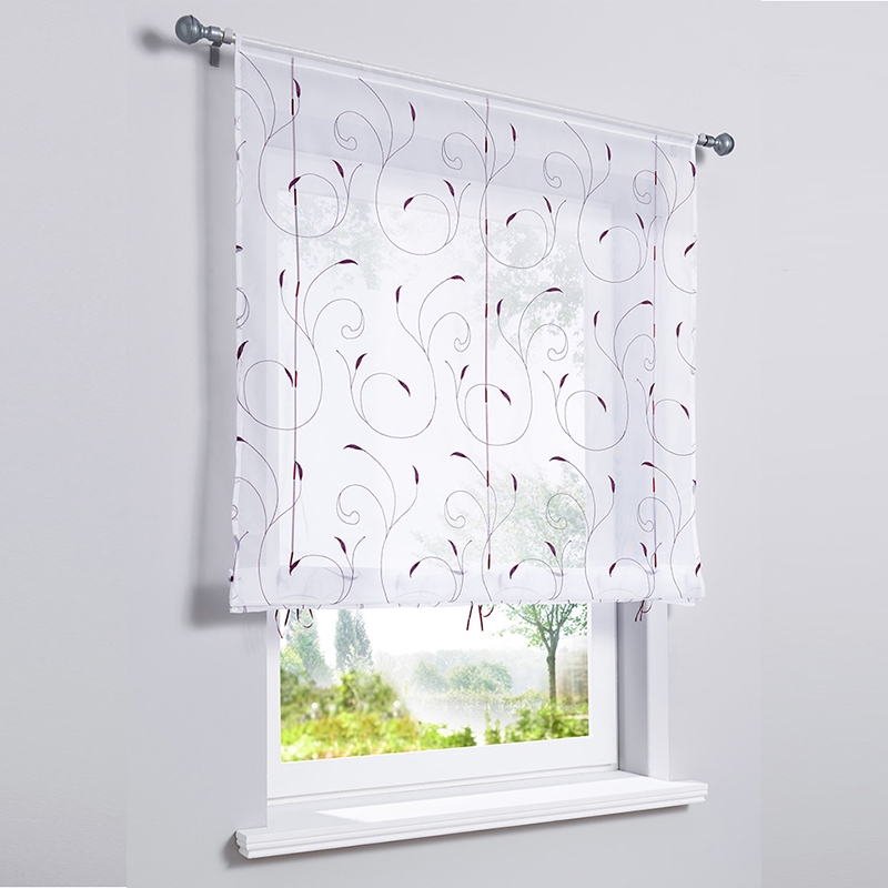 Tulle Door Sheer Curtain Balcony Kitchen Short Curtain Drape Panel Screen Voile Curtain Window Curtain For Living Room