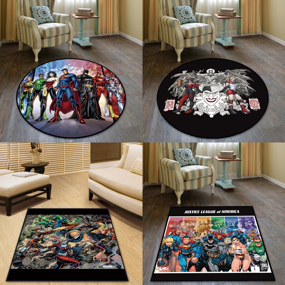 Htw Superman Batman Mats Bedroom Living Room Home Non Slip Absorbent Computer Chair Shopee Malaysia