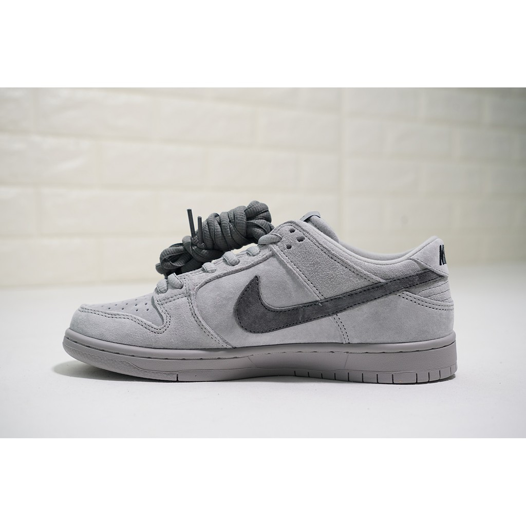 nike dunk sb x reigning champ low gray