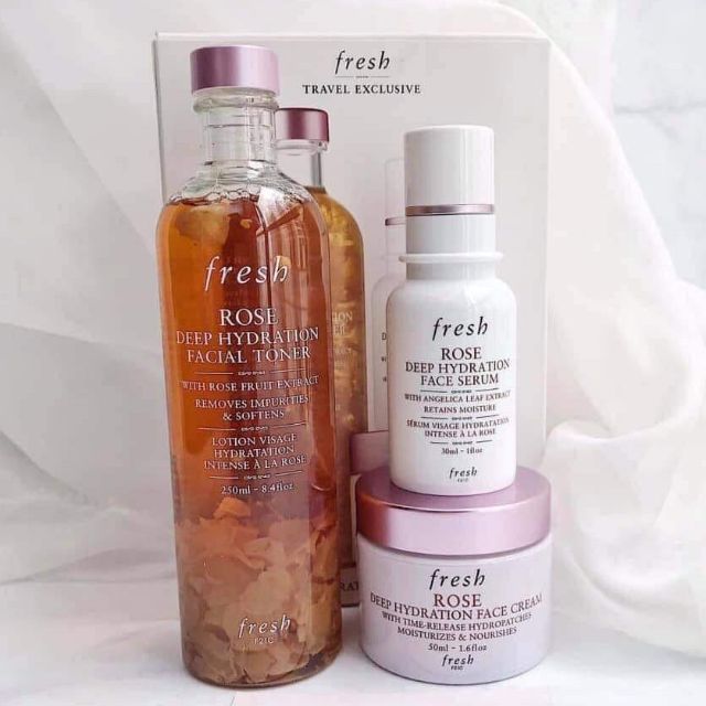 rose skincare set