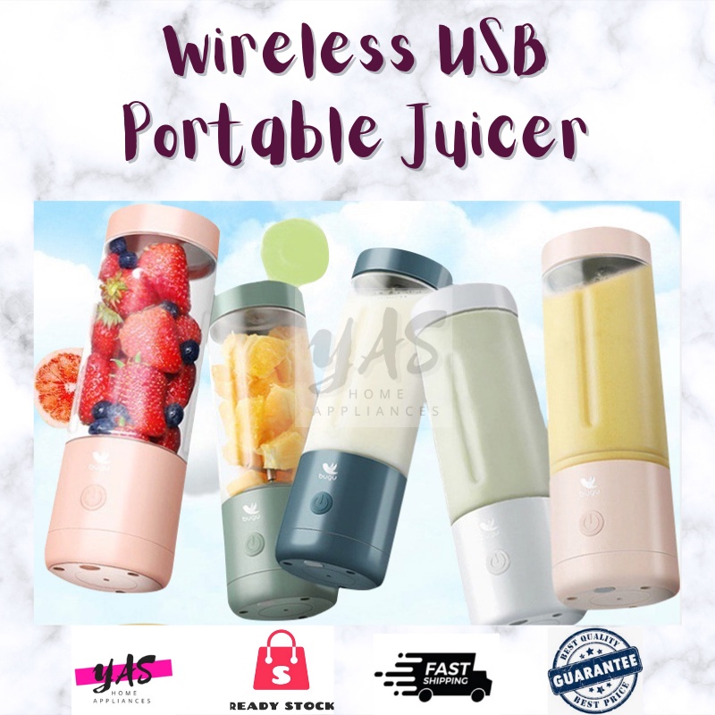 YAS HYUNDAI Rechargeable Portable Mini Fruit Blender Fruit 4 blades Juice Blander Pengisar Buah Sayur Jus