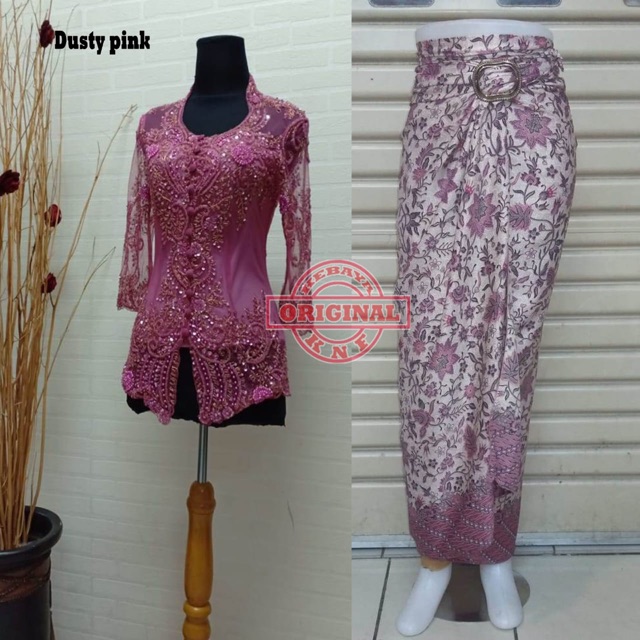 Kebaya Manik Mutiara Set (kebaya+inner+kain/pario) | Shopee Malaysia