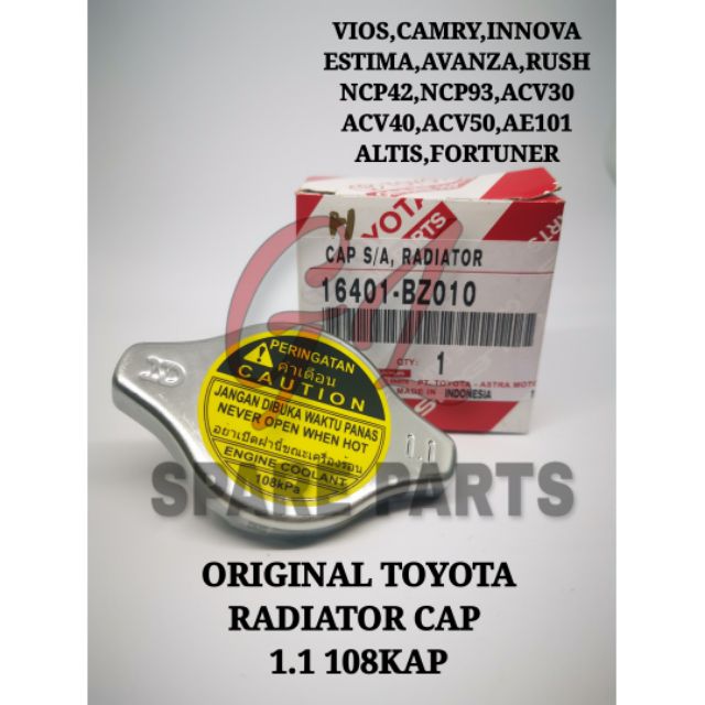 toyota camry radiator cap