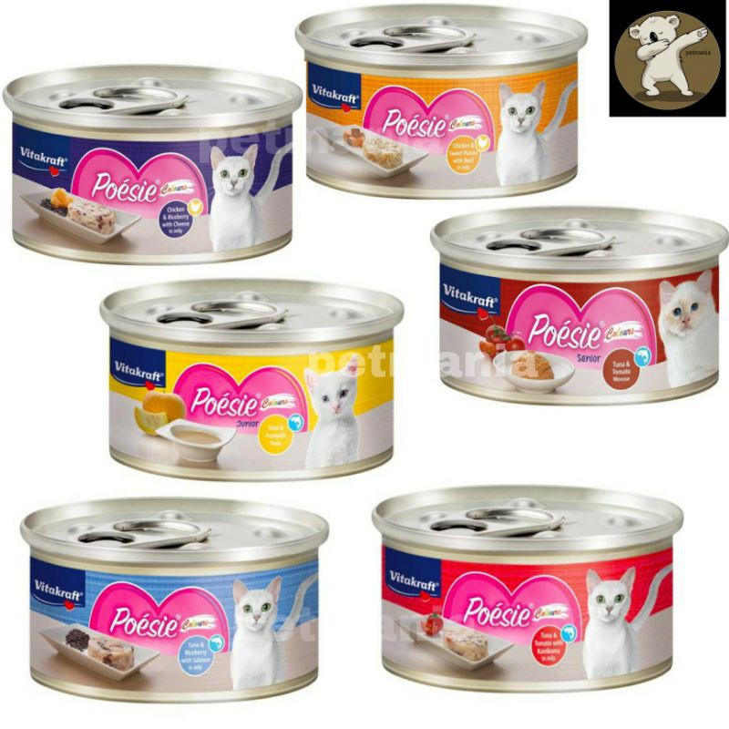 Vitakraft Cat 70g Vitakraft Poesie Colours Canned Wet Food For Kitten 