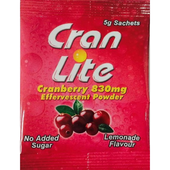 Cran Lite Cranberry 830mg Effeverscent Powder 1 sachet (Exp October 2022) Shopee Malaysia