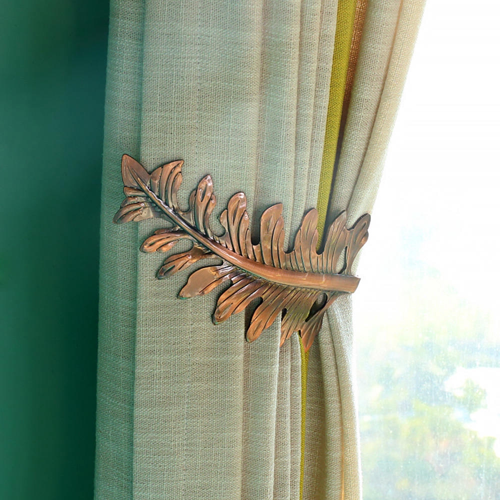 2 Pcs Metal Curtain Hooks Hold Back Hook Tie Back Holder Wall