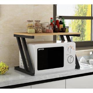  Free Hook Rak  Oven  Kayu  Multipurpose Wooden Microwave 