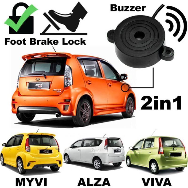 BRAKE LOCK + BUZZER 2 IN 1 FOR PERODUA MYVI / ALZA / VIVA 