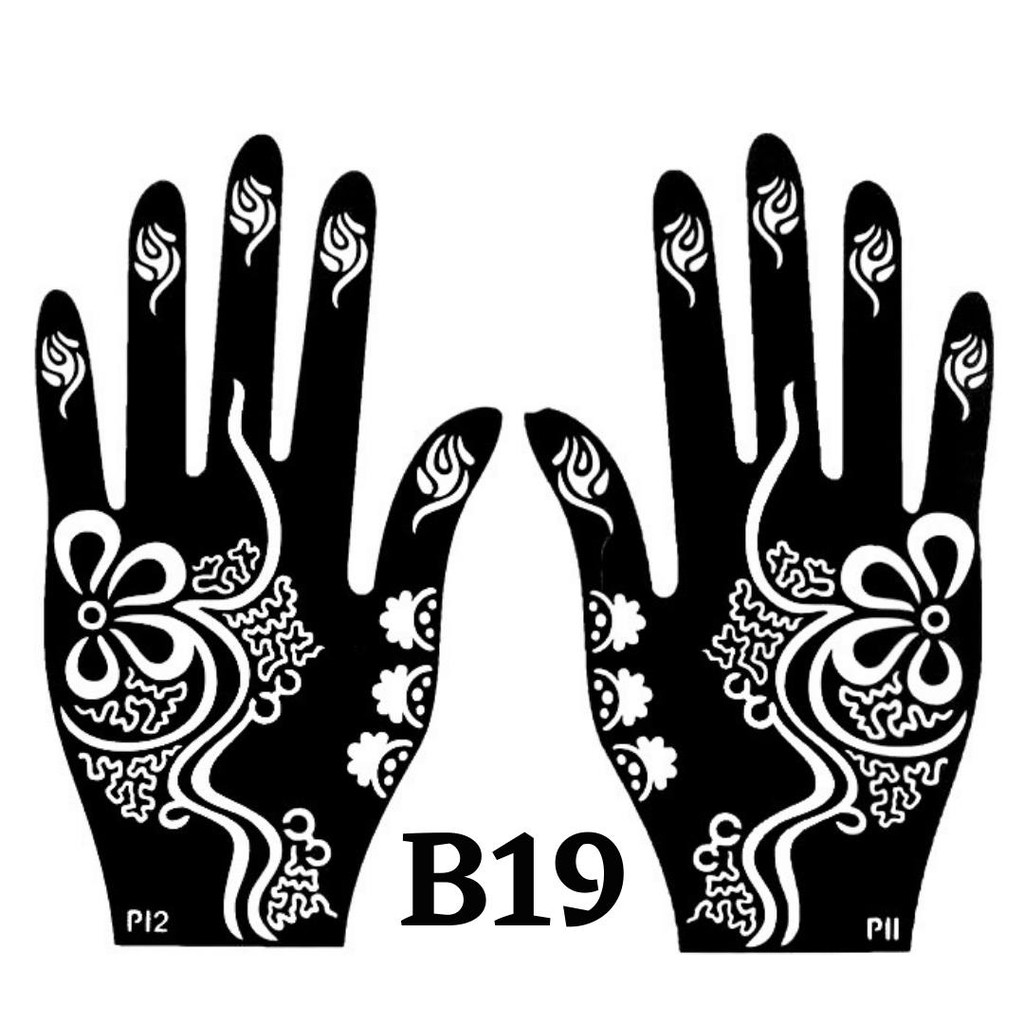 Sticker inai / Sticker Henna / Henna Stencil / Mehndi Stencil NEW