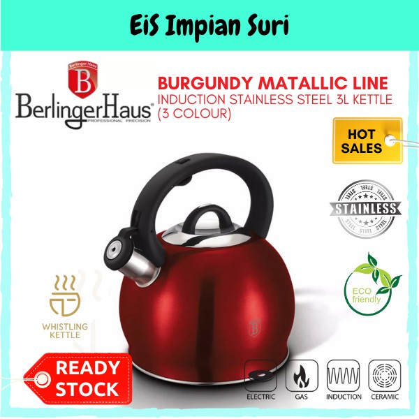 (Ready Stock!!) Berlinger Haus 3L Induction Stainless Steel Whistling