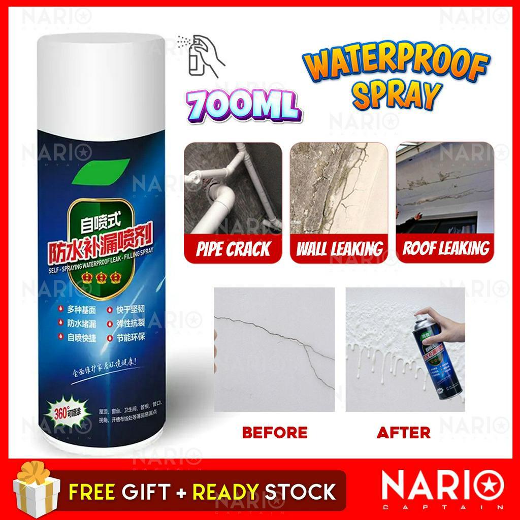 NARIO 700ML Repair Building Base Roof Cracks Waterproof Spray Treatment Pipes Lofts Gutter Roof Leaking Sealant Spray