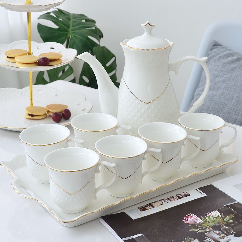 Mariana Ceramic Teapot Set Set Minum Petang Set Teko Dan Cawan Shopee Malaysia