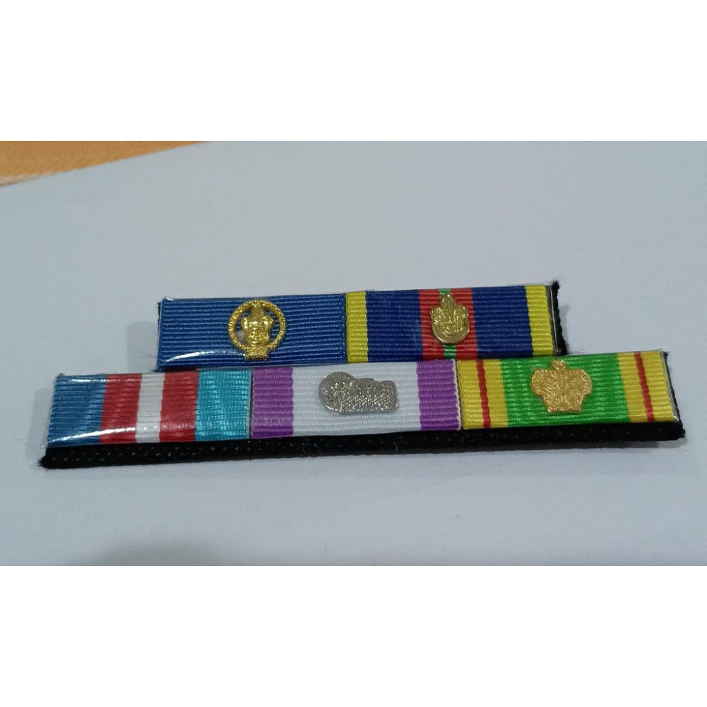 MALAYSIA SCOUT RIBBONS BAR (PPM 100Y/KL 100Y/JAMBOREE SABAH/ATAS/QUEEN ...