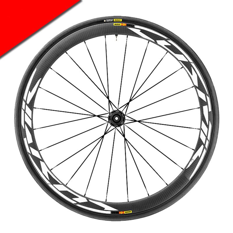 MAVIC COSMIC CARBONE SL OR SLR REPLACEMENT RIM DECAL SET REFLECTIVE WHITE