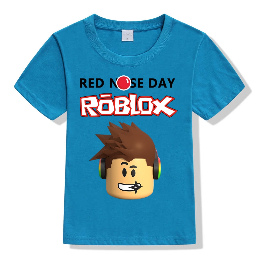 Boys Roblox Kids Cartoon Short Sleeve T Shirt Summer Casual - roblox luminous hat boy short sleeves t shirts for dj music