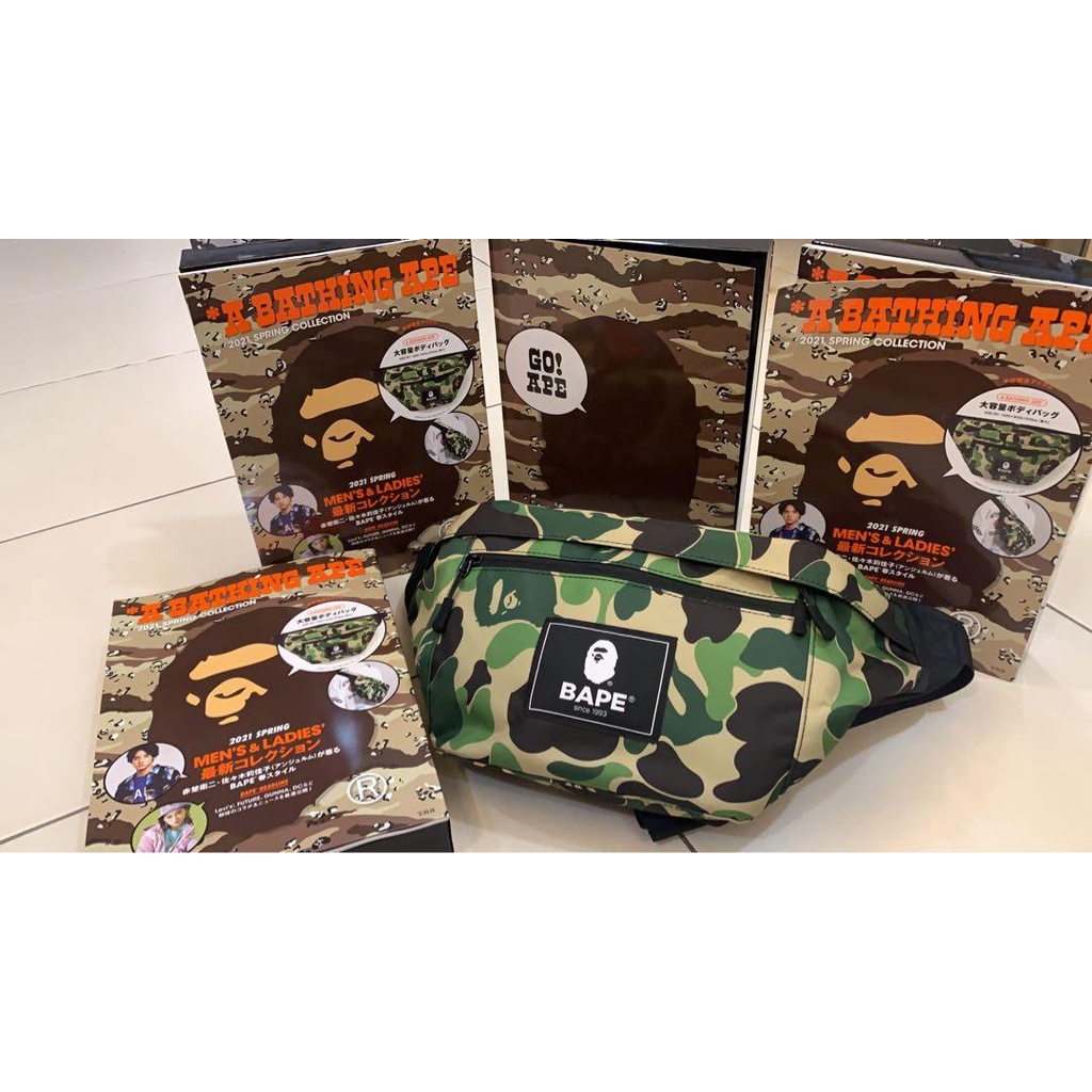 A Bathing Ape Bape 21 Spring Collection Waist Bag Ready Stock 100 Original Shopee Malaysia